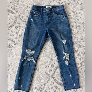 A&F High Rise Mom Jeans